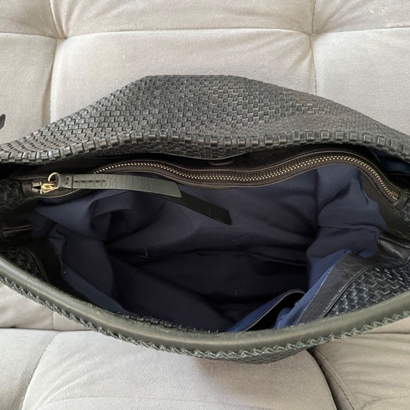 Cole Haan Bethany Weave Single Strap Hobo Navy - Picture 3 of 12